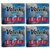 Volvik Crystal Premium Level 3-Piece Color Golf Balls 4 Dozen (48 Balls) - Red Color view 1