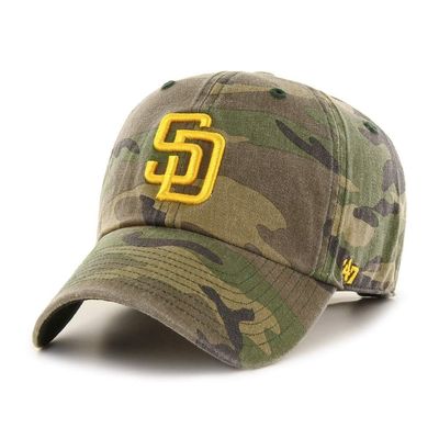 47 MLB Camo Clean Up Adjustable Hat, Adult One Size Fits All (as1, Alpha, one_Size, San Diego Padres)