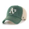 '47 MLB Trawler Mesh Clean Up Adjustable Hat, Adult One Size Fits All (Oakland Athletics Green) view 1