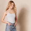 Amazon Essentials Women's Slim-Fit Camisole, Pack of 4, Coral Orange/Light Grey Heather/White, Medium view 2