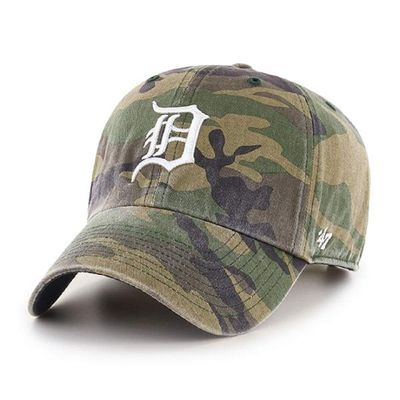 47 MLB Camo Clean Up Adjustable Hat, Adult One Size Fits All (as1, Alpha, one_Size, Detroit Tigers Camo)