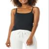 Amazon Essentials Women's Maternity Nursing Tops, Pregnancy Clothes with Adjustable Straps and Built-in Shelf Bra, Pack of 2, Black, X-Small view 2