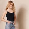 Amazon Essentials Women's Slim-Fit Camisole, Pack of 4, Black/Grey/Navy/Olive, Small view 2