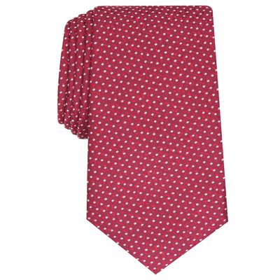 Alfani Mens Madison Silk Blend Professional Neck Tie Red O/S