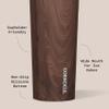 Corkcicle Sport Canteen - Keeps Drinks Cold 25 Hours - Stainless Steel Water Bottle - Triple-Insulated - Spill-Proof - Summer Drinkware Gift - Keeps Drinks Ice Cold - 20 oz - Walnut Wood view 4