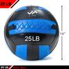 JFIT Wall Ball, 25 LB, Blue/Black view 2