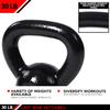 JFIT Kettlebell Weights Cast Iron, 30 LB view 4