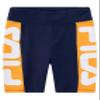 Fila Girls High Waisted Bike Shorts Kids Clothing Activewear (Orange Pop, Large) view 3