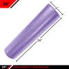 JFIT High Density Foam Roller, Solid Purple, 24-Inch view 2