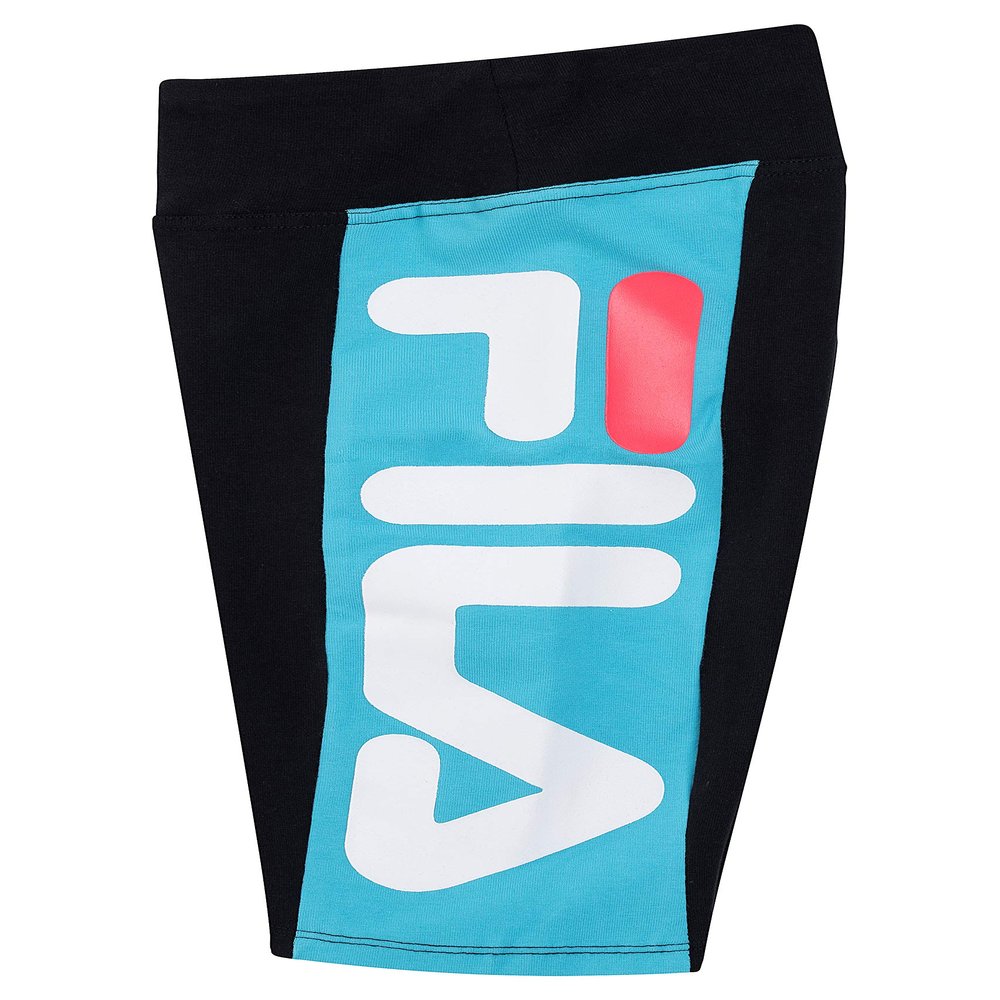 Fila Girls High Waisted Bike Shorts Kids Clothing Activewear (Black, Large)