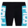 Fila Girls High Waisted Bike Shorts Kids Clothing Activewear (Black, Large) view 3