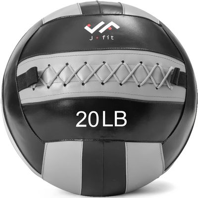 JFIT Wall Ball, 20 LB, Gray/Black
