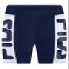 Fila Girls High Waisted Bike Shorts Kids Clothing Activewear (Navy, Large) view 3