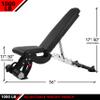 JFIT Adjustable Weight Bench, 1000 LB for Strength Training,Black view 2