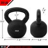 JFIT Kettlebell Weights Vinyl Coated Iron, 35 LB view 2