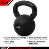 JFIT Kettlebell Weights Vinyl Coated Iron, 35 LB view 3