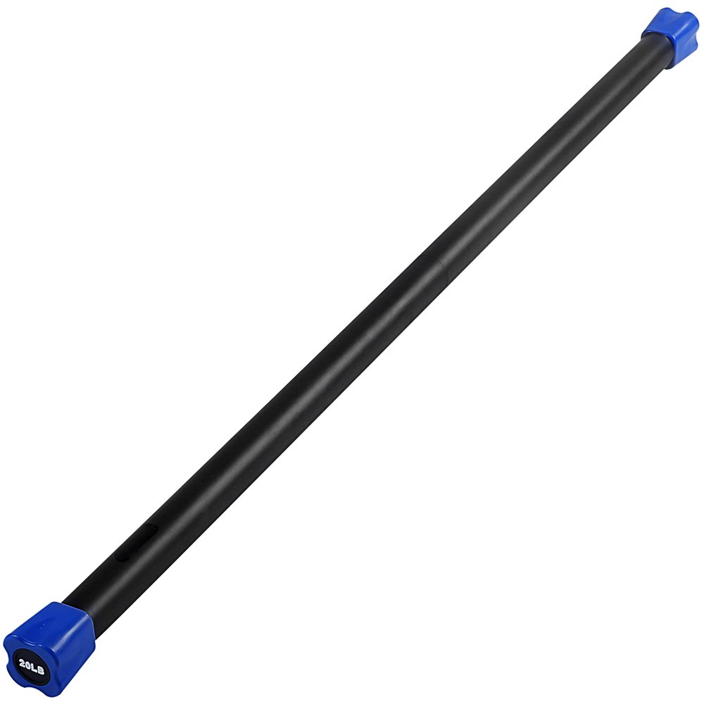JFIT Weighted Workout Bar with Rubber Padding, 48, 20 LB
