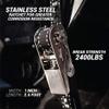 Stainless Boat Tie Down Straps to Trailer (Pack of 2) - 2,400lbs Break - 1" x 2.5 Heavy Duty Ratchet Boat Straps UV Treated - Made in New Zealand view 2