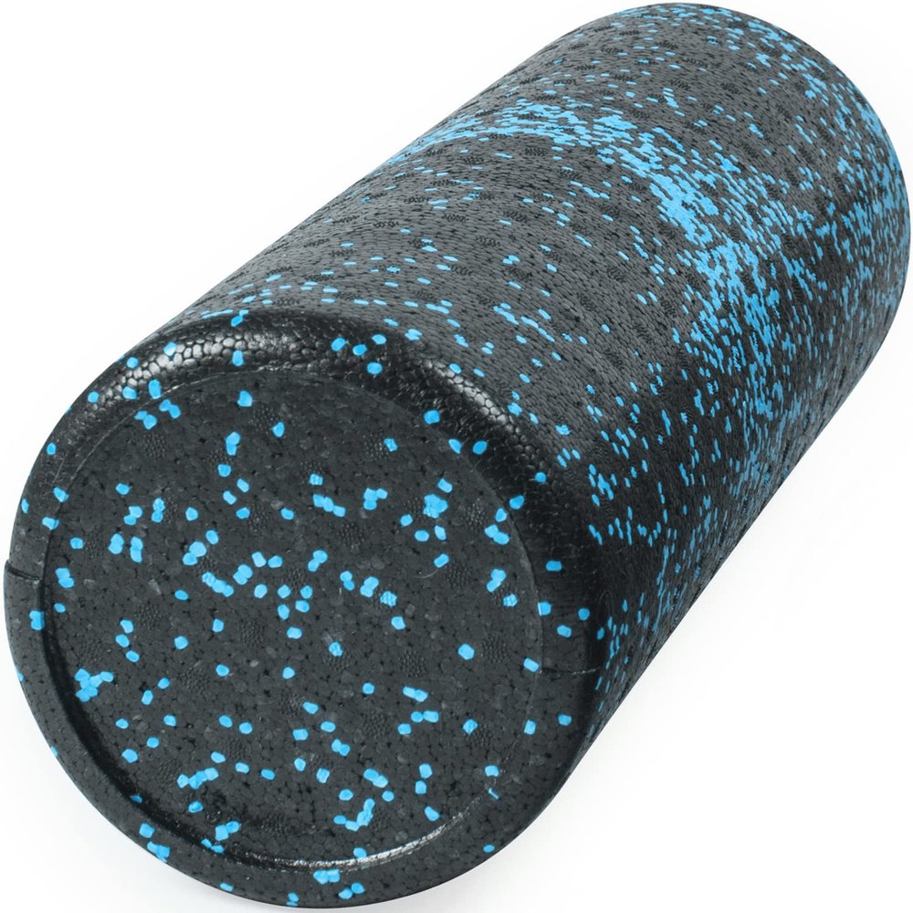 JFIT High Density Foam Roller, Speckled Blue, 18-Inch