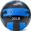 JFIT Wall Ball, 20 LB, Blue/Black view 1