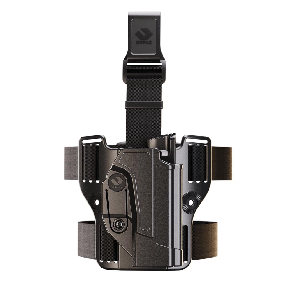 Orpaz C-Series S&W SD9VE Holster Compatible with S&W SD40VE OWB Holster, Level II Retention, Drop-Leg Holster - Unisex - Will Secure Your Handgun with a Tactical Appearance
