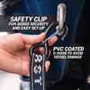 REAR TRANSOM BOAT TRAILER STRAPS RATCHET TIE DOWNS STRAP, Made in NZ - 1.5" x 4 Heavy Duty Rear Transom with PVC Hooks For Trailered Boats, Pontoons & Jetskis - 3,300lbs Break Strength - (Pair) Black view 4