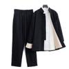 QPZK Loose Tai Chi Uniform Men Kung Fu Clothing,Martial Arts Suit,Including Shirts,Pants,Jackets black-7XL view 1