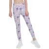 Freebily Kids Girls Tie Dye Print Leggings Athletic Skin Tight Sportswear Yoga Pants Workout Patterns Colorful 12 view 2