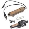 LThyzszb Tactical Remote Dual Pressure Switch for M300/M600 Weaponlight PEQ 15 Tape Switch Accessories for Mlok/Keymod/20mm Picatinny Rail Mount. (Tan)