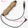LThyzszb Tactical Remote Dual Pressure Switch for M300/M600 Weaponlight PEQ 15 Tape Switch Accessories for Mlok/Keymod/20mm Picatinny Rail Mount. (Tan) view 3