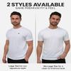INTO THE AM Men's Fitted Short Sleeve Plain Crew Tee - White, XX-Large view 2