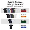 INTO THE AM Men's Fitted Short Sleeve Plain Crew Tee - White, XX-Large view 3