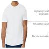 INTO THE AM Men's Fitted Short Sleeve Plain Crew Tee - White, XX-Large view 4