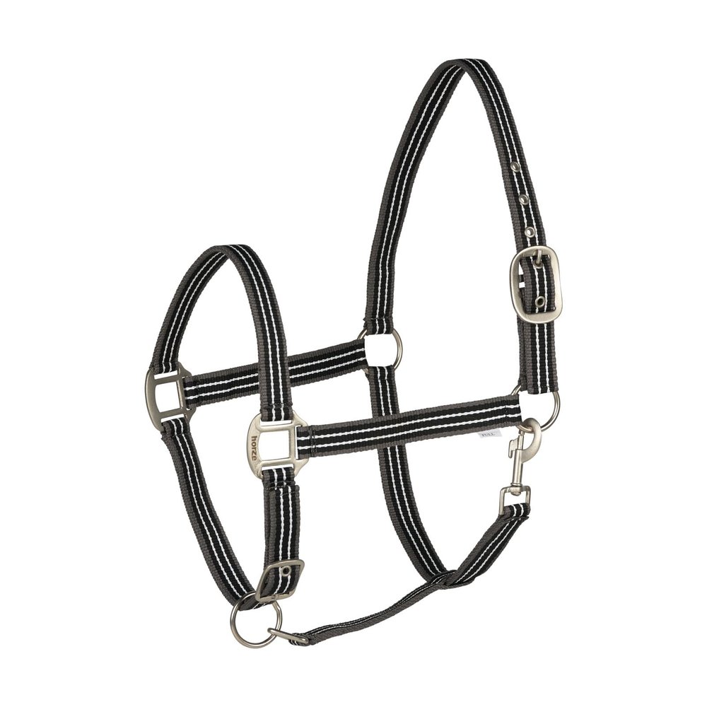 HORZE Adepto Adjustable Horse Halter | Soft, Durable Polyester - Dark Navy - Pony