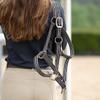 HORZE Adepto Adjustable Horse Halter | Soft, Durable Polyester - Dark Navy - Pony view 3