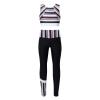 easyforever Kid Girls 2 Pcs Dance Sports Outfits Bra Tank Crop Top Athletic Leggings Set Gymnastics Gym Tracksuit Black 6 view 1