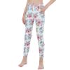 Freebily Kids Girls Tie Dye Print Leggings Athletic Skin Tight Sportswear Yoga Pants Workout White 8 view 3