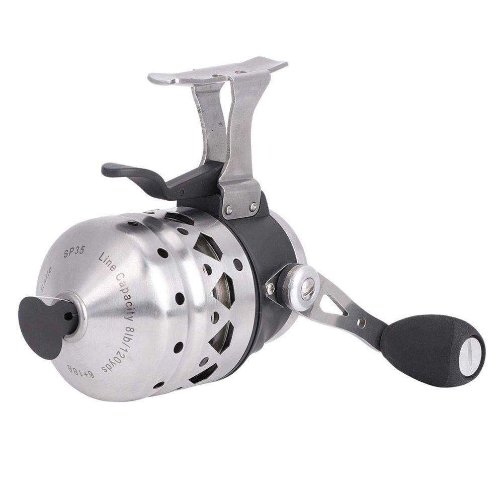 Fishing Reel, Archery Spincast Fishing Reel with Left and Right Hand Interchange DieCast Alloy Metal Gear High Strength Nylon Body