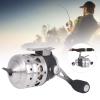 Fishing Reel, Archery Spincast Fishing Reel with Left and Right Hand Interchange DieCast Alloy Metal Gear High Strength Nylon Body view 2