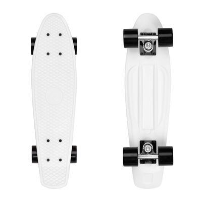 Retrospec Quip Mini Cruiser Skateboard 22.5" and 27" Classic Retro Plastic Cruiser Complete Skateboard with ABEC 7 Bearings and PU Wheels Compact Board with Grippy, Molded Waffle Deck