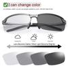 LJIMI Photochromic Sports Sunglasses with Polarized Lens for Men and Women Outdoor Driving Cycling Fishing 100% UV400 Protection Eyewear Anti Glare Eyeglasses Reduce Eye Fatigue Safety Glasses Shades view 2