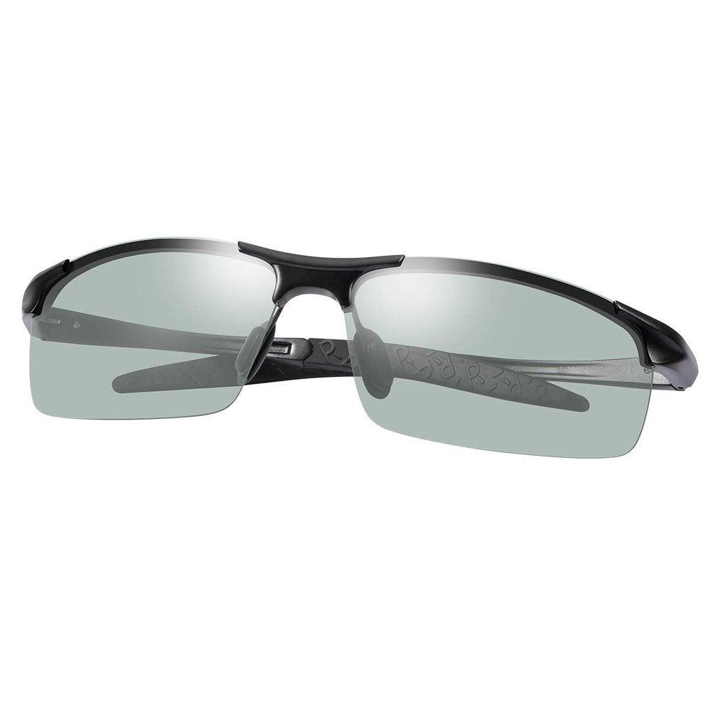 LJIMI Photochromic Sports Sunglasses with Polarized Lens for Men and Women Outdoor Driving Cycling Fishing 100% UV400 Protection Eyewear Anti Glare Eyeglasses Reduce Eye Fatigue Safety Glasses Shades