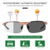 LJIMI Photochromic Sports Sunglasses with Polarized Lens for Men and Women Outdoor Driving Cycling Fishing 100% UV400 Protection Eyewear Anti Glare Eyeglasses Reduce Eye Fatigue Safety Glasses Shades view 2