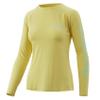 HUK Women's Standard Pursuit Long Sleeve Performance Shirt + Sun Protection, Vintage Red Fish-Canary, Small view 2