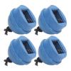 Dilwe Cue Chalk Holder, 4pcs Rubber Cue Chalk Holder Pocket Rubber Billiard Pool Chalk Holders with Cord Accessory(Blue) view 1