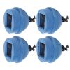 Dilwe Cue Chalk Holder, 4pcs Rubber Cue Chalk Holder Pocket Rubber Billiard Pool Chalk Holders with Cord Accessory(Blue) view 3