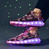 7 Colors LED Rechargeable Kids Roller Skate Shoes with Single Wheel Shoes Sport Sneaker view 3