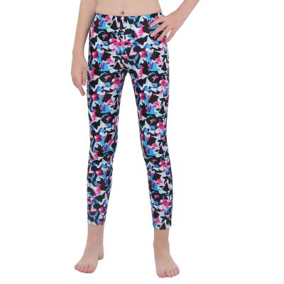 Freebily Kids Girls Tie Dye Print Leggings Athletic Skin Tight Sportswear Yoga Pants Workout Diamond Colorful 14