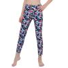 Freebily Kids Girls Tie Dye Print Leggings Athletic Skin Tight Sportswear Yoga Pants Workout Diamond Colorful 14 view 2