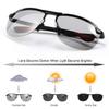 LJIMI Photochromic Sports Sunglasses with Polarized Lens for Men and Women Outdoor Driving Cycling Fishing 100% UV400 Protection Eyewear Anti Glare Eyeglasses Reduce Eye Fatigue Safety Glasses Shades view 2